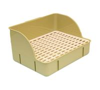 Bac à litière pour Lapin, bac à litière Anti-éclaboussures, Grand, Toilettes d'angle en Maille Plastique pour cochons d'Inde, Chinchillas et Hamsters, Articles pour Lapins