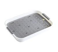 Bac à litière pour Lapin, Toilettes rectangulaires en Plastique à 2 Niveaux pour Animaux de Compagnie, 9, 7x14, 4x2 Pouces, Blanc L