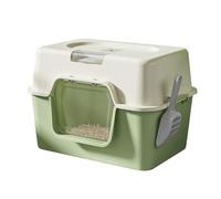 Bac à litière pour lapins facile à nettoyer avec couvercle sans résidus Surfaces lisses Boîte couverte spacieuse