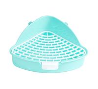 Bac à litière pour petit animal - Pour hamster, chinillas et furets - Bleu - 24,8 x 10,5 cm