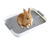 Bac à litière pour petits animaux de compagnie Toilette animal de compagnie | Boîte litière petits compagnons Pour lapin nain, furet, hérisson, écureuil, chinchilla, hamster