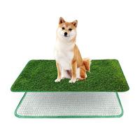 Bac à litière réutilisable pour chien - 71 x 46 cm - Lavable - Facile à nettoyer - Avec gazon artificiel - Pour balcon, maison, appartement