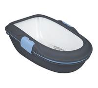 TRIXIE Berto Chat Toilettes ouvertes pour animaux de compagnie Gris, Blanc