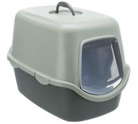 Bac à litière TRIXIE Vico - Couvercle - Recyclé - 40 × 40 × 56 cm - Anthracite et gris-vert