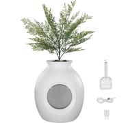 Bac à litière végétal SucceBuy - Contrôle intelligent des odeurs, caché, entrée de 23 cm, ABS, décoratif pour la maison