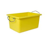 Bac à mortier/auge à mortier en polyéthylène 180 l - idéal pour le transport de matériaux (mortier, béton...) - Tekcnoplast IT (Equipé de poignées de levage)