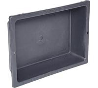 Bac À Mortier Béton En Plastique Noir - Auge De Maçon Sans Poignée - 3L - 310x210x70 - Outillage Maçonnerie/Chantier/Btiment Pratique Et Facile D'Utilisation - KS TOOLS 140.0043