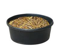 Bac à Nourriture pour Cheval | Seau à Nourriture en Caoutchouc 4L Polyvalent | Conteneur pour Bain de Poussière et Abreuvoir | pour Extérieur Ferme Ranch Petit Animal Chien Poule Canard Chèvre