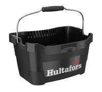 Bac à Outils 15 litres I Hultafors I Peut contenir 100 kg Max. | Bac de Construction Ultra-résistant de Forme Ergonomique I Fabriqué en Suède I 590101