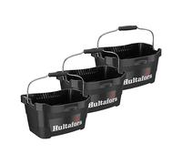 Bac à outils 3 compartiments 15 litres I Hultafors I Peut contenir 100 kg max. | Bac de construction ultra-résistant de forme ergonomique I Fabriqué en Suède I 590106