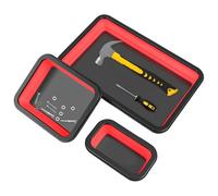 Bac à outils mécaniques - organisateur à vis d'écrou magnétique, bol recouvrant | Plateau de stockage de garage automatique, support de gestion de pièces de 3 pièces pour séminaire