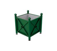 Bac à palmier acier Province Boule RAL6005 - 800x800x750 - Intérieur tôle galva - PROCITY - 201251.6005