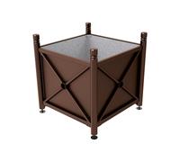 Bac à palmier acier Province City RAL8017 - 1000x1000x900 - Intérieur tôle galva - PROCITY - 201700.8017