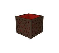 Bac à palmier Venise bicolore RAL8017 - 790x790x760 - Bac acier amovible anneaux inclus - PROCITY - 201722.8017