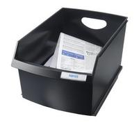 Bac à papier LOGO-DRIVE, polystyrène, 25 litres, noir