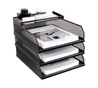 Bac à papier pour bureau - Trieur de papier A4, dossiers verticaux, porte-documents pour ordinateur portable, livres, étagères, tiroir, travail, homme et femme
