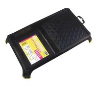Bac à peinture antiglisse plat pour rouleau 120 mm - noir