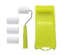 Bac à peinture - Ensemble de rouleaux de peinture - Ensembles de rouleaux pour peinture | Pinceau à bordure | Mini rouleaux pour peinture | Kit de peinture avec plateau de peinture, pinceaux