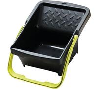 Bac à peinture plat antiglisse pour rouleau 180mm - SAVY - noir et vert