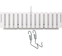 bac à plantes avec support 58cm BOARDEE FENCYCASE W DDEF600W-S449 plastique blanc PROSPERPLAST