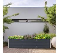 Bac à plantes 'Nijmegen' 240x47x40 cm avec 3 entretoises centrales acier