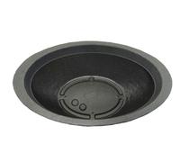 Bac à plantes plastique Ovale Stone aspect pierre 70 cm 38 L anthracite