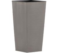 Bac à Plantes Pot de Fleur Bacs à Fleurs Nizza Groove Gris 30 x 30 X 57 CM