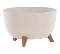 Bac à Plantes Pot de Fleur Pot à Fleurs Fleurs Oslo 40x25cm Plastique/Bois