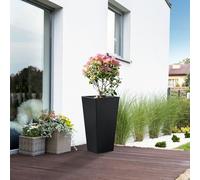 Bac à plantes 'Vaargel' Pot à plantes 76 x 39 x 39 cm Colonne à plantes acier noir