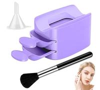 Bac à poudre portable double couche, support d'économie de paillettes, outils à main pour femmes, accessoires indispensables pour le soin des mains et la manucure, 55 g