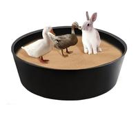 Bac à poussière pour Poulets - Réservoir de Nettoyage réglable sans de 64 cm - pour Un Entretien sain des volailles des Canards, Poules, coqs de la Ferme