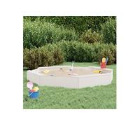 Bac À Sable Avec Sièges Blanc Octogone Bois De Pin Massif