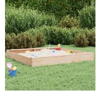 Bac à sable avec sièges carré bois de pin massif
