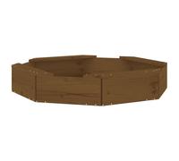 Bac À Sable Avec Sièges Marron Miel Octogone Bois De Pin Massif