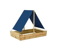 Bac à Sable avec Toit Equipement de Jeu Divertissement en Plein Air Enfants Tout-Petits Extérieur 160x100x133 cm Bois 3059957