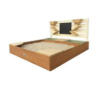 Bac à sable - AXI - Cato - Bac avec bassin d'eau - Mur de jeu avec tableau & entonnoirs - Bois pruche FSC