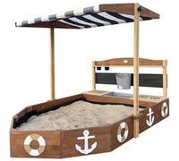 Bac à sable bateau Dora avec auvent Marron