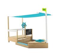 Bac À Sable Bateau Pirate Ahoy Bois Fsc® Marron - Bleu TU