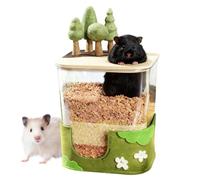 Bac À Sable De Bain pour Hamster - Habitat pour Petits Animaux,Abri Petits Animaux | pour Réduction du Stress Cliniques Vétérinaires Enrichissement de Cage Parc d'Activités