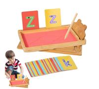 Bac à sable d'écriture alphabet - Jouet éducatif sensoriel pour la formation de lettres - Instrument éducatif pour la pratique de l'orthographe, le développement de la motricité fine, le suivi de