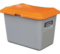 Bac à sable L890xl600xH640mm 200l GFK gris/orange sans ouverture de prélèvement CEMO