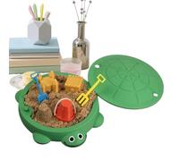 Bac à sable - Motif tortue - Paysage zen - Jeu sensoriel - Bac à sable pour les tout-petits - Pour réduire le stress - Jeu de plein air - Activités en intérieur - Bureau