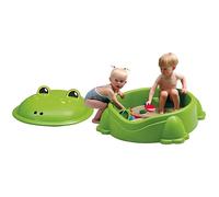 Bac à sable - PARADISO TOYS - Grenouille - 2 sièges intégrés - Couvercle de protection - 84 x 92 x 38 cm