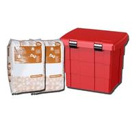 Bac à sable plastique avec 2 sacs d'absorbant - Materiel Incendie Ref: 005766