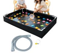 Bac à Sable Pliable avec Tuyau de vidange Amovible et Jeux d'eau
