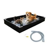 Bac À Sable Pliable - Piscine Extérieure avec Tuyau De Drainage, Jouet Aqua