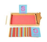 Bac à Sable pour - Alphabet - Jeu d' sensorielles pour d'âge préscolaire - Activités d'écriture en Bois pour l'éducation précoce - Jouet pour la motricité Fine