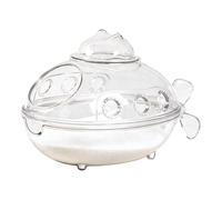 Bac à sable pour hamster - Anti-fuite - Transparent | Toilettes pour hamster et bac à sable pour baigner, nettoyer, creuser, voyager