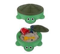 Bac à Sable Tortue avec Couvercle, bac à Sable avec Couvercle sensoriel Playsand Activité pour Jardin, Plage d'été Jouets d'intérieur et d'extérieur Cadeaux pour Tout-Petits 3-5