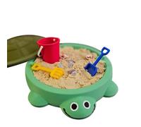 Bac À Sable Tortue - Crabe en Plastique avec Couvercle Coquille | Aire De Jeu Extérieure Sécurisée Et Portable pour Tout-Petits | Jouet Mignon, Petit Bac À Sable pour, Jardin, Maison, Extérieu